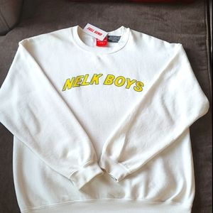 White Nelk Boys Signature Crew Neck
